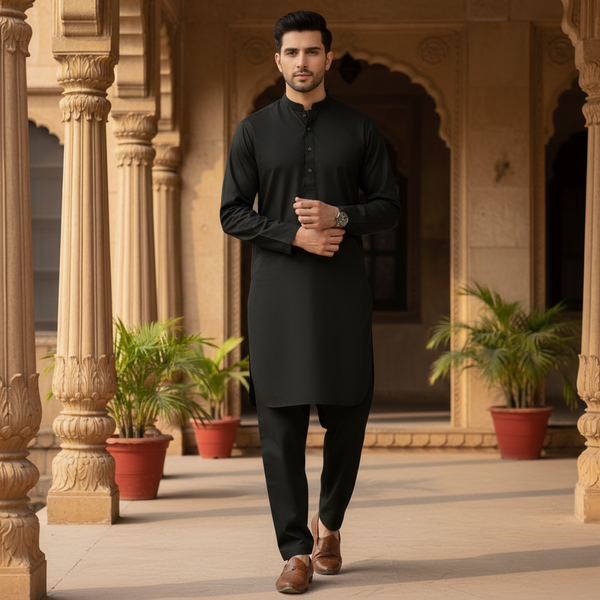 J. Junaid Jamshed Inspired Italian Boski Fabric – Royal Luxury for Men 👔🇮🇹