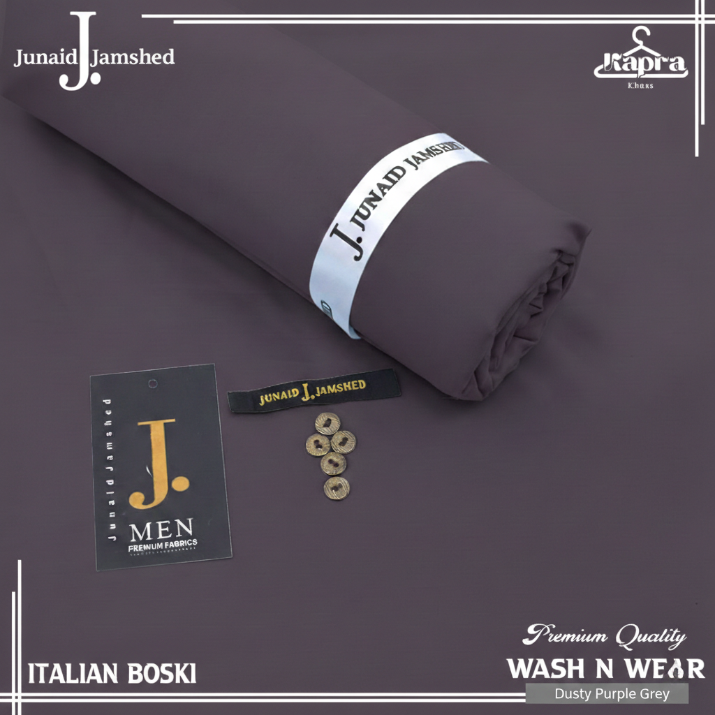 J. Junaid Jamshed Inspired Italian Boski Fabric – Royal Luxury for Men 👔🇮🇹