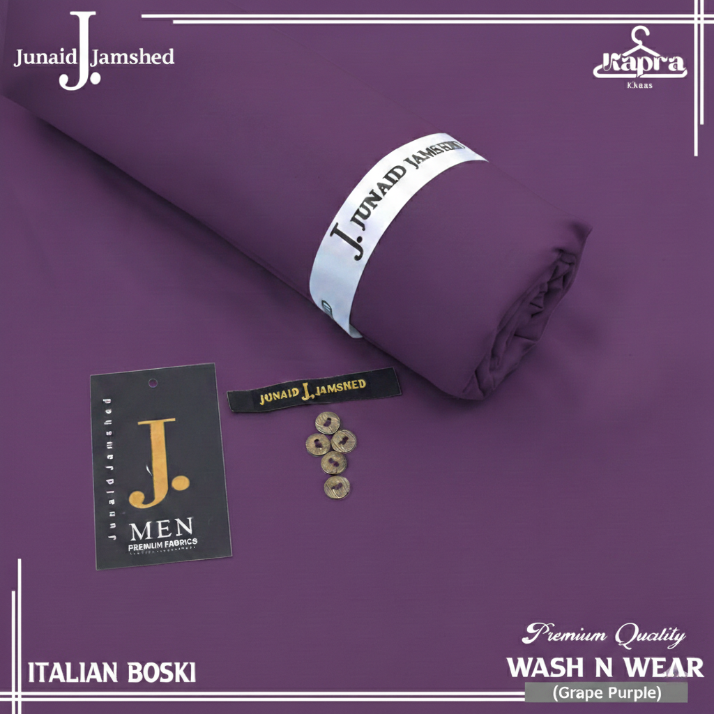J. Junaid Jamshed Inspired Italian Boski Fabric – Royal Luxury for Men 👔🇮🇹