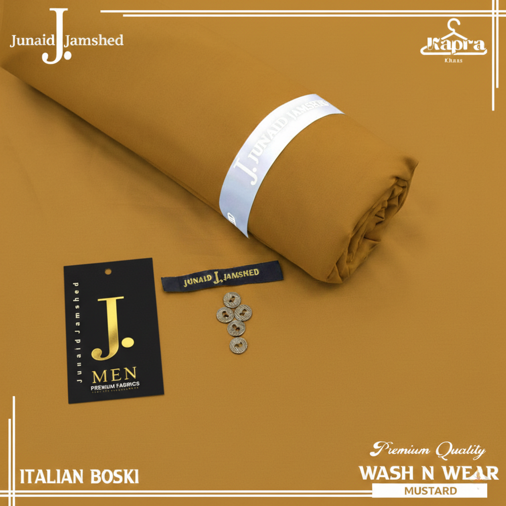 J. Junaid Jamshed Inspired Italian Boski Fabric – Royal Luxury for Men 👔🇮🇹