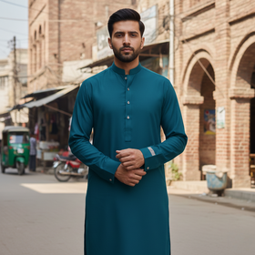 Junaid Jamshed Inspired Unstitched Wash & Wear for Men – All Season Fabric 🌈