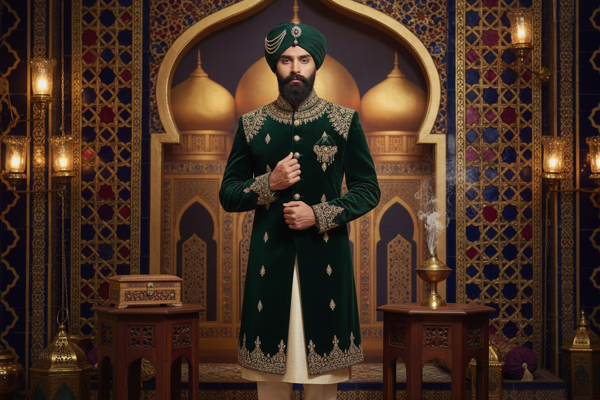 change men dress into Pakistani Shalwa Kameez