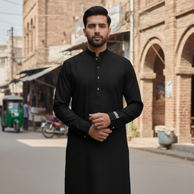 Junaid Jamshed Inspired Unstitched Wash & Wear for Men – All Season Fabric 🌈
