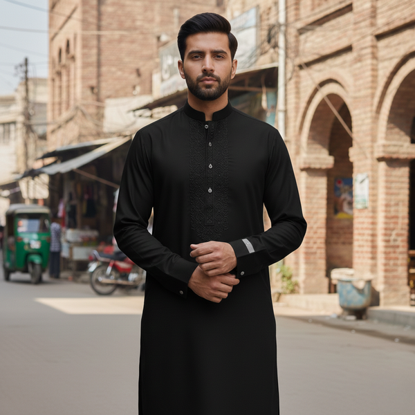 Junaid Jamshed Inspired Unstitched Wash & Wear for Men – All Season Fabric 🌈