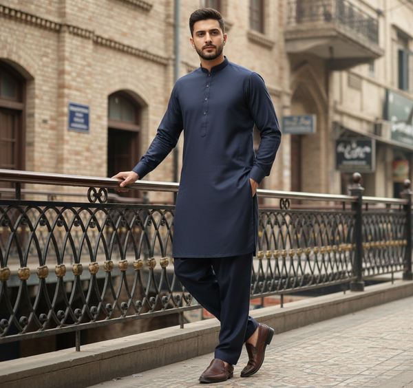Junaid Jamshed Inspired Unstitched Wash & Wear for Men – All Season Fabric 🌈