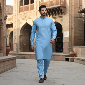 Junaid Jamshed Inspired Unstitched Wash & Wear for Men – All Season Fabric 🌈